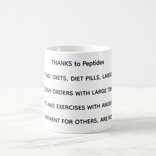 DANK an Peptides Kaffeetasse (Mittel)