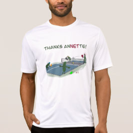 Dank Annette pickleball trifft das Netz T-Shirt