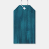 Dank aquamariner abstrakter Hochzeitsmarken oder G Geschenkanhänger (Rückseite)
