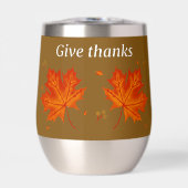 Dank Autumn Leaves Stemless Wine Tumbler (Vorderseite)