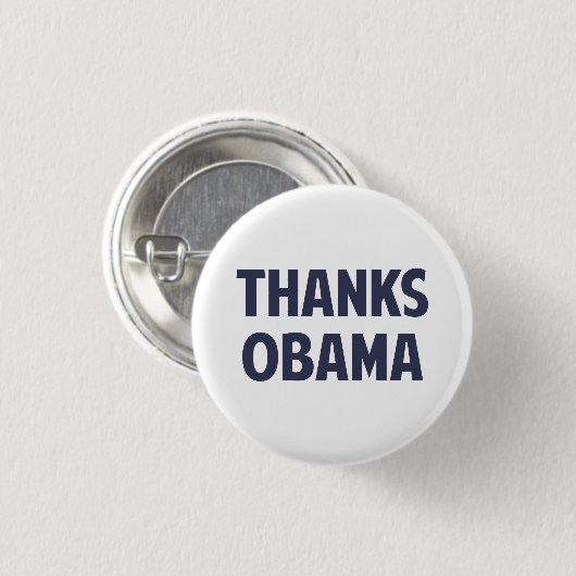 Dank Barack Obama Button (Vorne & Hinten)