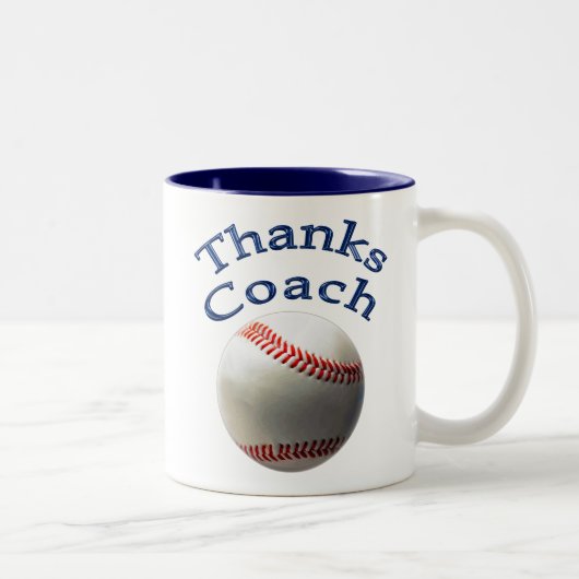 Dank-Baseballtrainer-Geschenk-Tassen Zweifarbige Tasse (Rechts)
