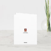 Dank Beary viel Teddybär Feiertagskarte (Rückseite)