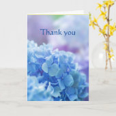 Dank Beautiful Blue Hydrangea Garden Blume Karte (Gelbe Blume)