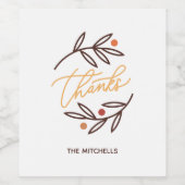 Dank Berry Much Acrylic Tumbler Wine Label Weinetikett (Einzelnes Label)