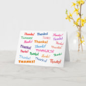 Dank-bunter heller Spaß-netter informeller freier Karte (Gelbe Blume)