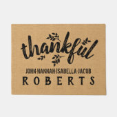 Dank Burlap Bauernhof Herbst lässt Custom. Fußmatte (Vorderseite)