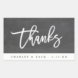 Dank Chalkboard Mini Wine Mini Champagne Label Rechteckiger Aufkleber