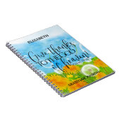 Dank Christlicher Bibelverse-Leuchten-Feld Notizblock (Rechte Seite)