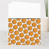 DANK COACH Basketball Team Orange Schwarz-weiß Karte (Rückseite)