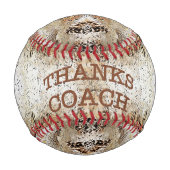 Dank Coach Cool Rustic BASEBALL Coach Geschenke (Vorderseite)