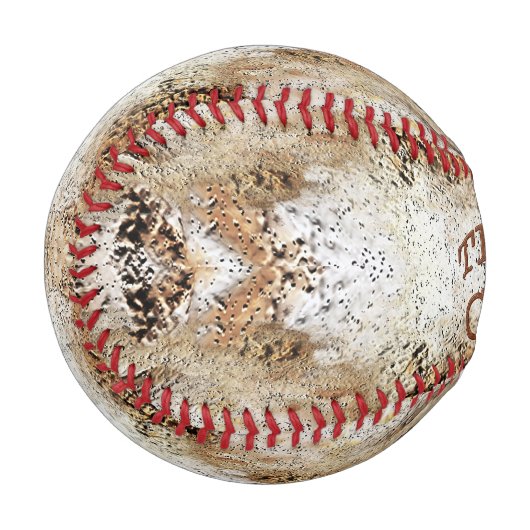 Dank Coach Cool Rustic BASEBALL Coach Geschenke (Vorderseite Links)