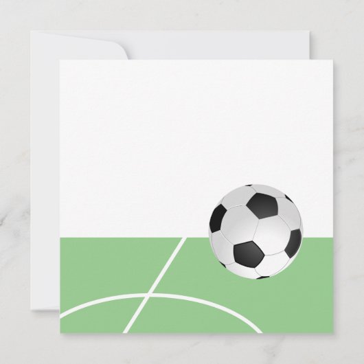 Dank Coach Soccer Player Extra Größe Dankeskarte (Rückseite)