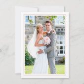 DANK DANKEN SIE, Pinsel Pinsel Skript rot Rosa Einladung (Rückseite)