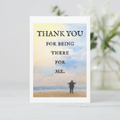 DANK, dass Sie für mich da sind - Flachkarte Dankeskarte (Stehend Vorderseite)