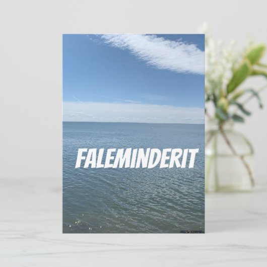 DANK, DASS SIE IN ALBANIEN KARTEN (Stehend Vorderseite)