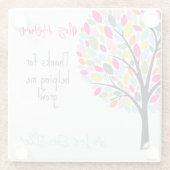 DANK, DASS SIE MIR HELFEN, LEHRERGESCHENKE ZU WACH GLASUNTERSETZER (Rückseite)