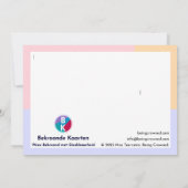 Dank de Fysiotherapeut Dankeskarte (Rückseite)