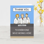 Dank der Cartoon Group von Apotheker Karte (Gelbe Blume)