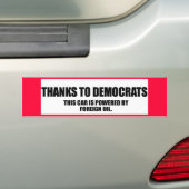Dank der Demokraten Autoaufkleber (Auf Auto)