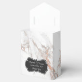 Dank der Hochzeit aus weißem Marmor Geschenkschachtel (Geöffnet)