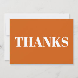 Dank der modernen, orangefarbenen Erntedank