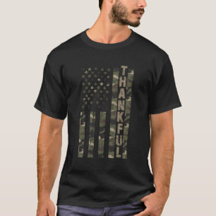 Dank der Vereinigten Staaten erschüttert Camouflag T-Shirt