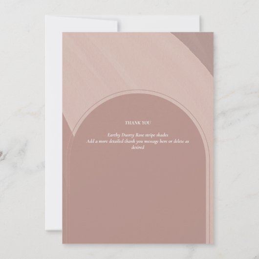 DANK DES MODERNEN, DEUTLICH gestreiften FOTOS Einladung (Rückseite)