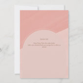 DANK DES MODERNEN, rosa gestrichenen FOTOS Einladung (Rückseite)