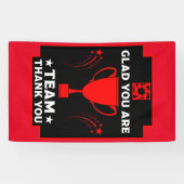 Dank des Unternehmensteams Banner (Horizontal)