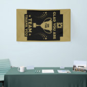 Dank des Unternehmensteams Banner (Messeveranstaltung)