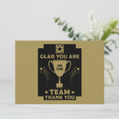 Dank des Unternehmensteams Dankeskarte (Stehend Vorderseite)