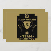 Dank des Unternehmensteams Dankeskarte (Vorne/Hinten)