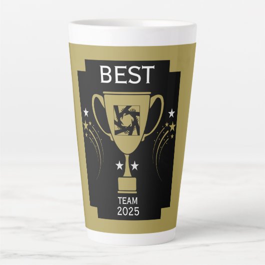 Dank des Unternehmensteams Milchtasse (Vorderseite)