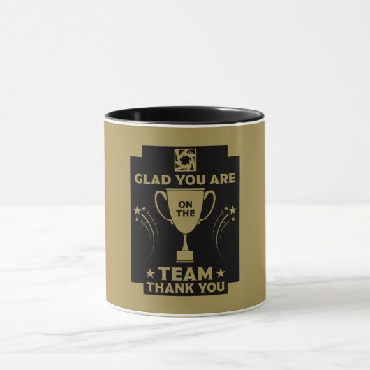 Dank des Unternehmensteams Tasse (Zentrum)