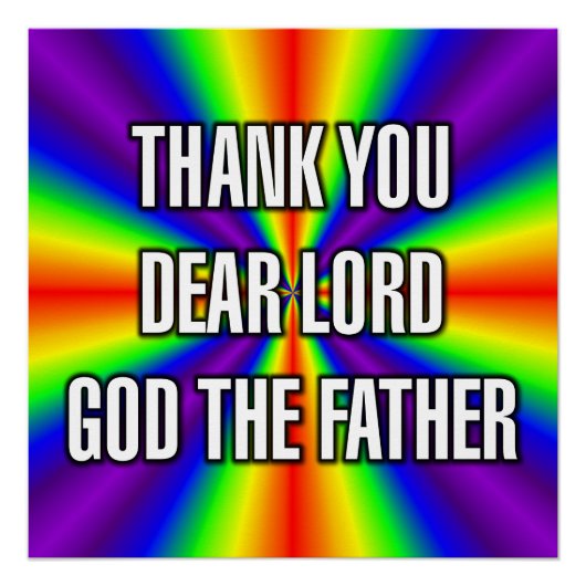 DANK DIR LIEBER HERRGOTT VATER POSTER (Vorderseite)