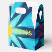 DANK DUNKELBLAU UND TURQOISE GESCHENKSCHACHTEL (Geöffnet)