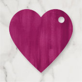 Dank dunkelrosa abstrakte Gastgeschenk Hochzeit-Ta Geschenkanhänger (Rückseite)