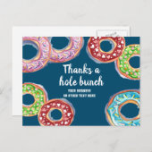 Dank einer Hole-Kugel personalisiert Postkarte (Vorne/Hinten)