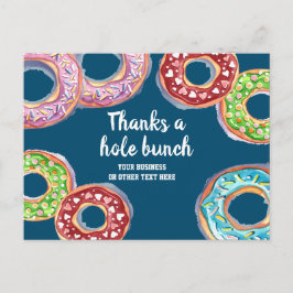 Dank einer Hole-Kugel personalisiert Postkarte