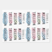 Dank einer Million, Milliarden, Billionen, Squilli Geschenkpapier Set (Vorderseite 3)