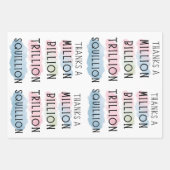 Dank einer Million, Milliarden, Billionen, Squilli Geschenkpapier Set (Vorderseite)