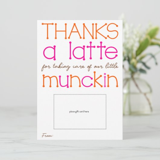 Dank einer neuen Lehrerkarte Einladung (Stehend Vorderseite)