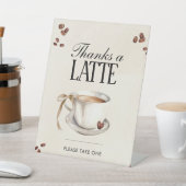 Dank einer neuen Liebe Brauen Dusche Gastgeschenk Sockelschild (In SItu)