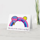 Dank einer Nummer Eins-Karriere Dankeskarte (Vorderseite)