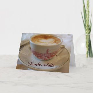 Dank einer verspäteten Grußkarte Dankeskarte