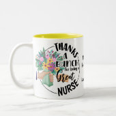 Dank eines Bunch Nurse Tasse Blumengeschenke (Links)