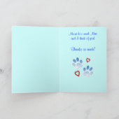 Dank eines Dog Sitter oder Walkers: Anpassbar Dankeskarte (Innenseite)