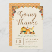 DANK | Erntedank Einladung (Vorne/Hinten)