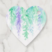 Dank floraler abstrakter Hochzeit oder Veranstaltu Geschenkanhänger (Rückseite)